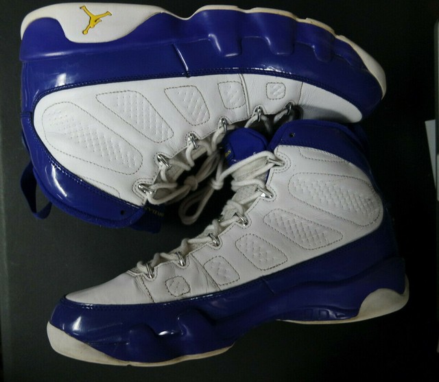 Jordan Retro 9 Kobe Bryant Lakers Basketball Shoes 302370 121 Mens