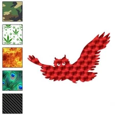 Owl Flying Bird, Vinyl Decal Sticker, 40 Patterns & 3 Sizes, #937
