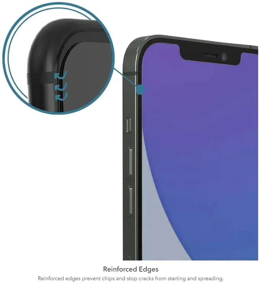 Protector de pantalla ZAGG InvisibleShield Glass Elite+ para iPhone 12 Pro Max Foto 4 de 4