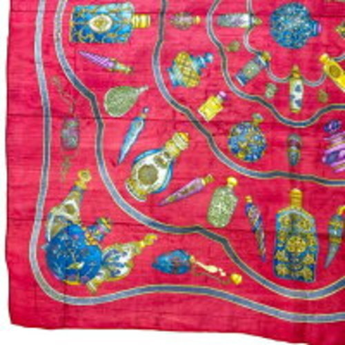 Hermes Pourvu Qu'On Ait L'Ivresse Large Scarf Carre 90 Perfume Bottle