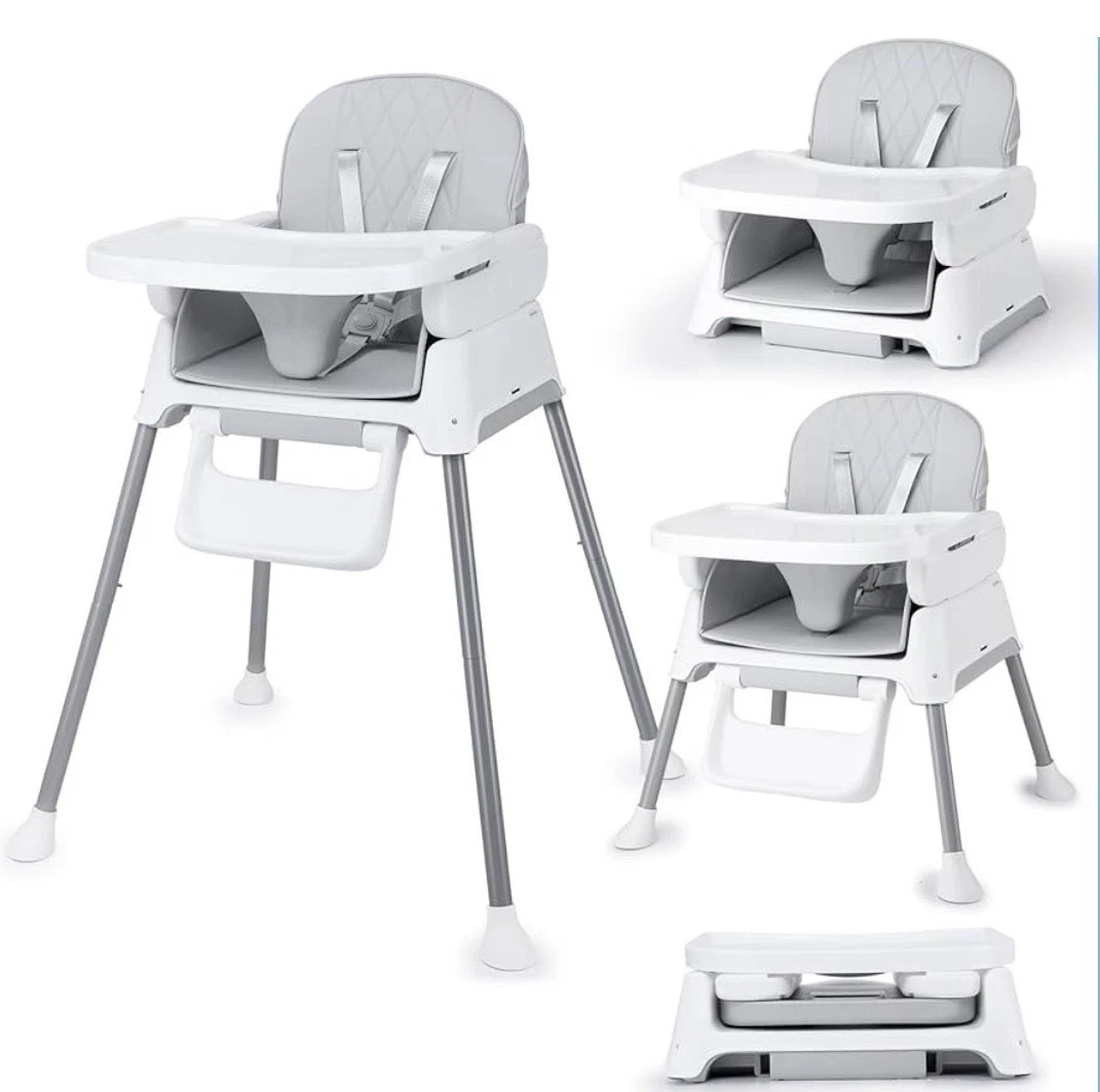 3 in 1 Baby High Chair, Bellababy Adjustable Convertible Chairs for Babies and