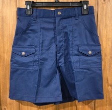 NWT Boy Scouts Of America Uniform Shorts Womens 12 Waist Blue Cargo Pocket