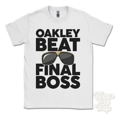 OAKLEY BEAT FINAL BOSS T-SHIRT lustiges Weihnachtsgeschenk Romsey Hampshire England Ibiza