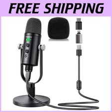 USB Condenser Microphone for PC, Mac, Phones, PS4/
