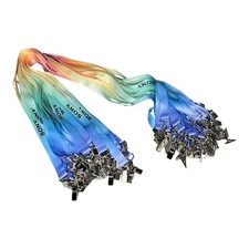 Lot x48 SONY Convention Attendees Badge Holder Lanyard Rainbow Gradient - NEW