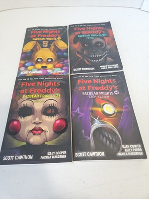 Lot Of 4 Five Nights At Freddy's Book Set Fazbear Frights # 1-4 Scott Cawthon