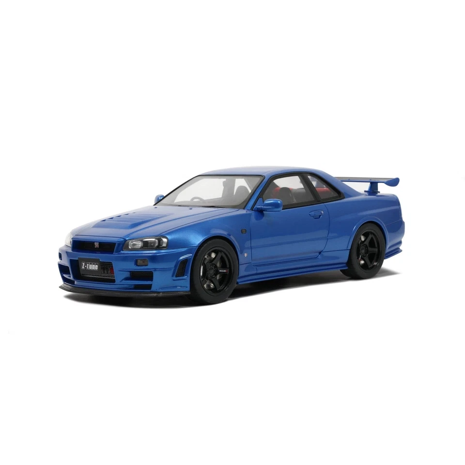 1:12 Nissan Skyline R34 GT-R NISMO Z-Tune -- Bayside Blue -- Ottomobile G082