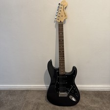 Squire Fender Affinity Stratocaster HSS Electric Guitar Black Barely Used + Bag