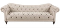 Beige Couch Dreisitzer Chesterfield Sofa Polster Sitz Couchen Sofas Luxus Neu