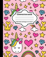Composition Book Wide Ruled 7.5 x 9.25 In.: Wide-Ruled Paper Notebook Journal CN