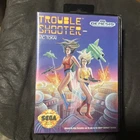 RARE Trouble Shooter Sega Genesis Complete in Box CIB Authentic Tested Minty