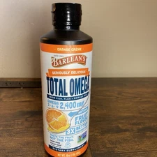 Barlean's Seriously Delicious Total Omega Orange Creme 16 oz Liquid