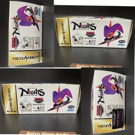 Nights into dreams & Multi Controller With Box GS-9095 &Power Memory Sega Saturn