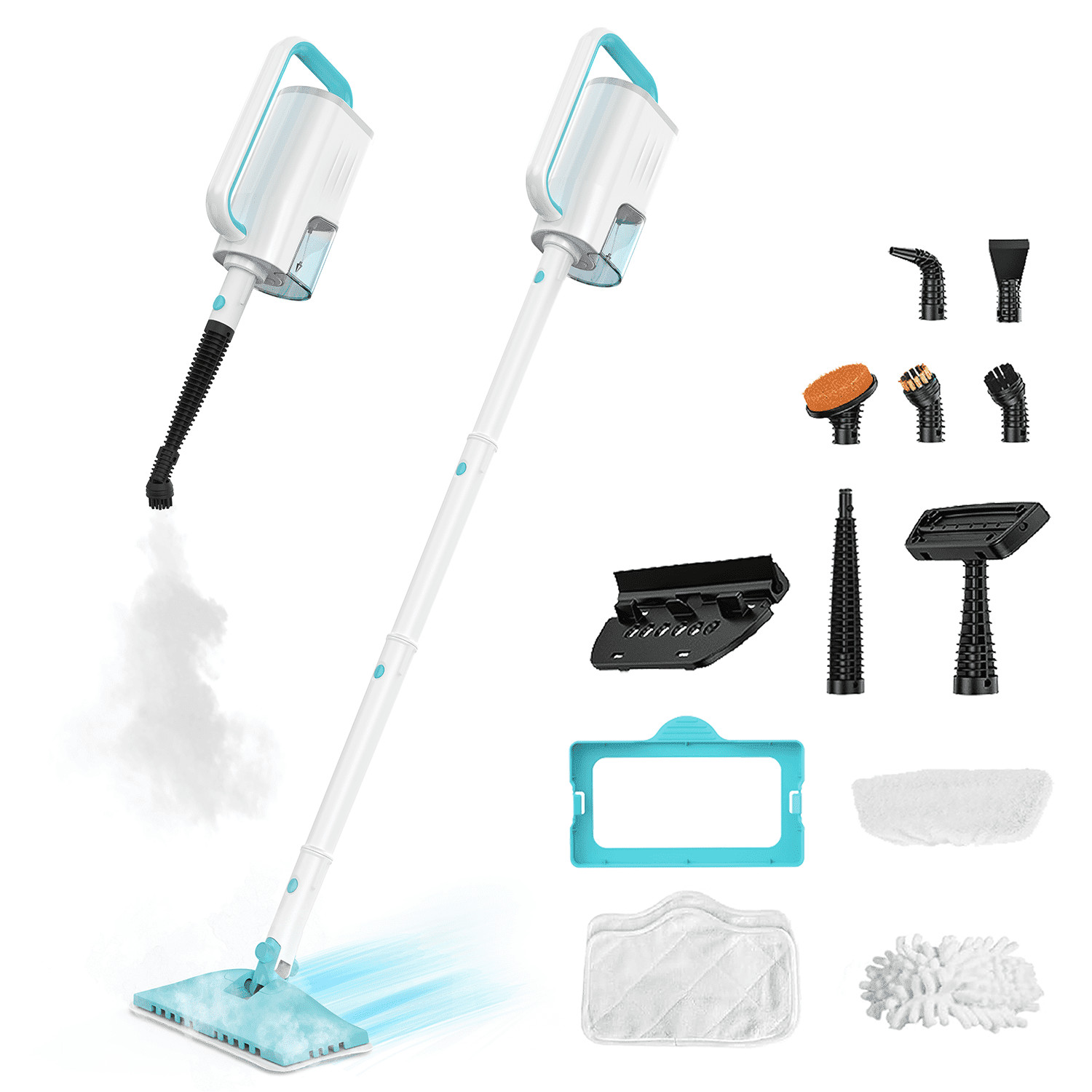 INSE F1 Steam Mop, All-in-One Scrubbing and Sanitizing Floor Steamer, 248F Rapid