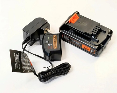 #ad BLACKDECKER 20V Power Connect 1.5Ah Lithium Battery and Wall Charger Combo $35.00