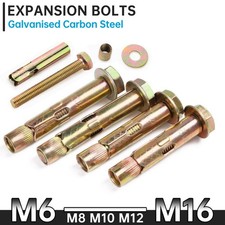 Loose Bolt Shield Anchor Heavy Duty Masonry Wall Fixing Brick M6-M16 Zinc Plated