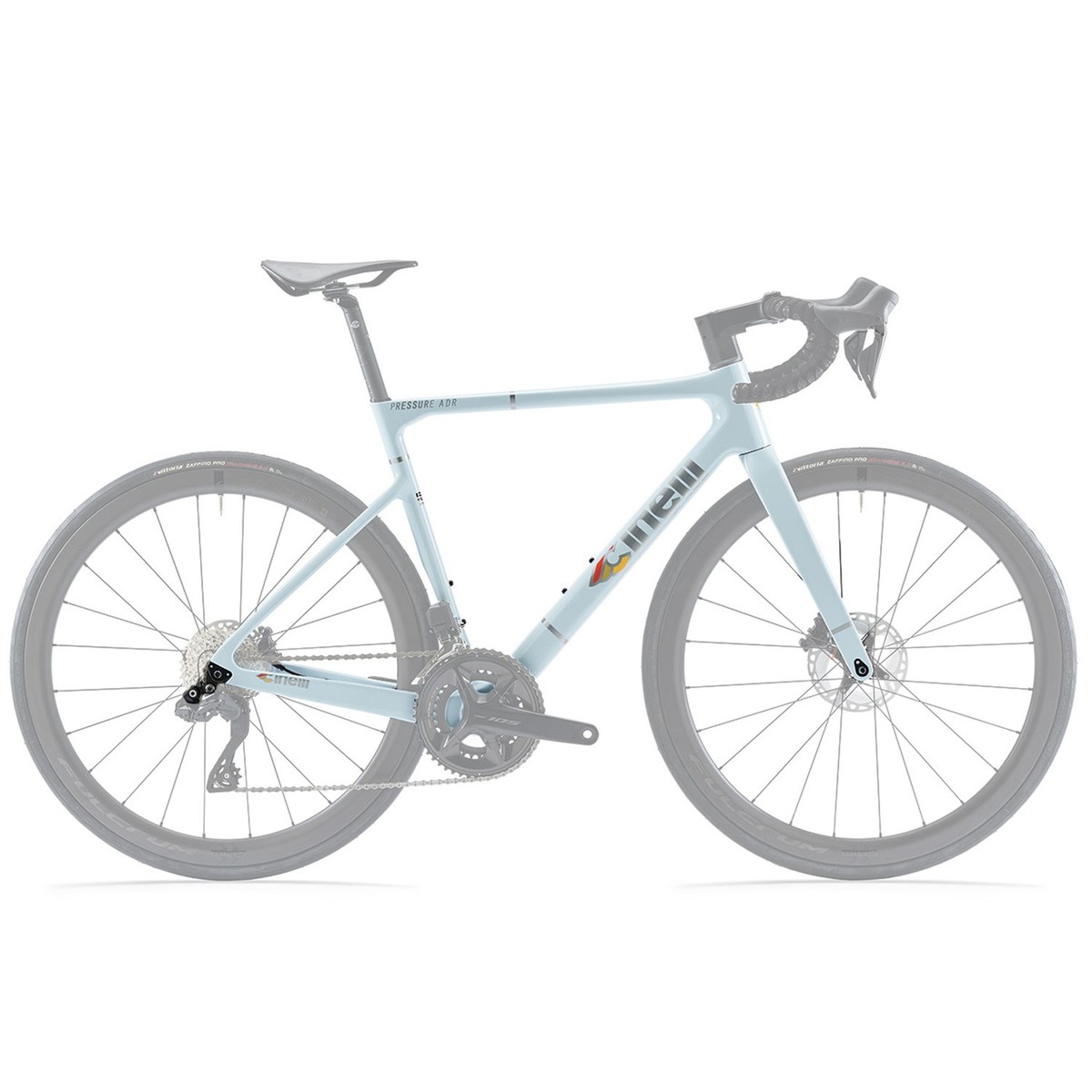 Cinelli Pressure ADR Sunfaded Laser Bicycle Cycle Bike Frameset