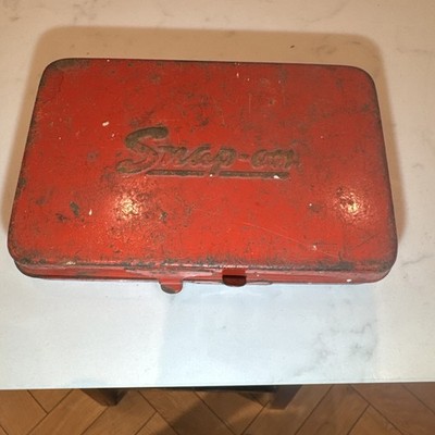   Snap On Tools USA KRA255 Vintage Werkzeug Metallkofferträger für 1/4'' Antrieb Set