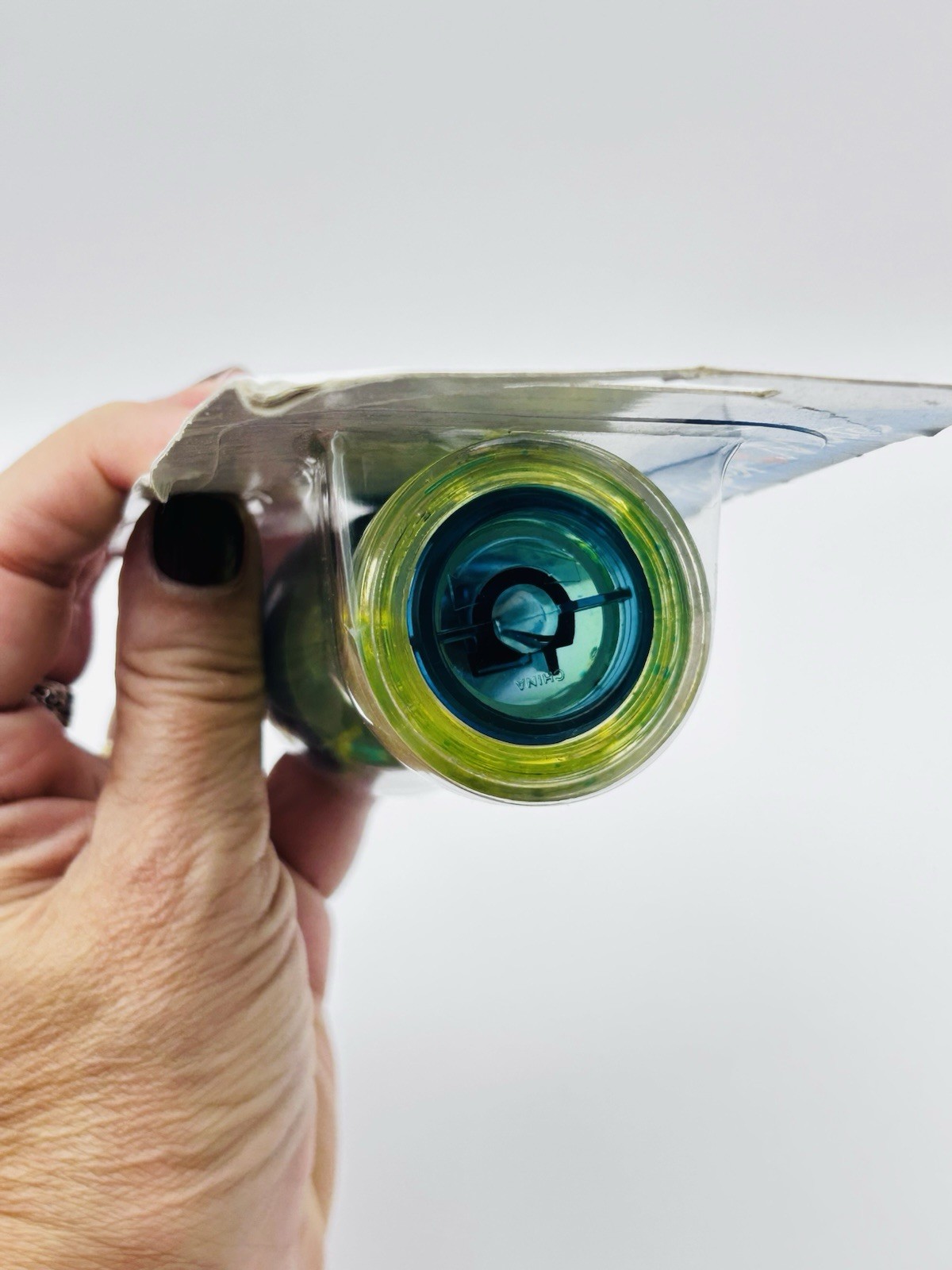 New Foohy Brand Papermate Lava Lamp Pencil Sharpener Blue Green Rare 2010