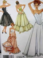 Simplicity Sewing Pattern 5006 Misses Lingerie Corset Petticoat Size 6-12 UNCUT