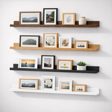 115cm Floating Picture Ledge Shelf Wall Mounted Photo Frame Shelves Display Rack