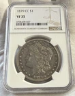 1879 CC Morgan Silver Dollar NGC VF-35