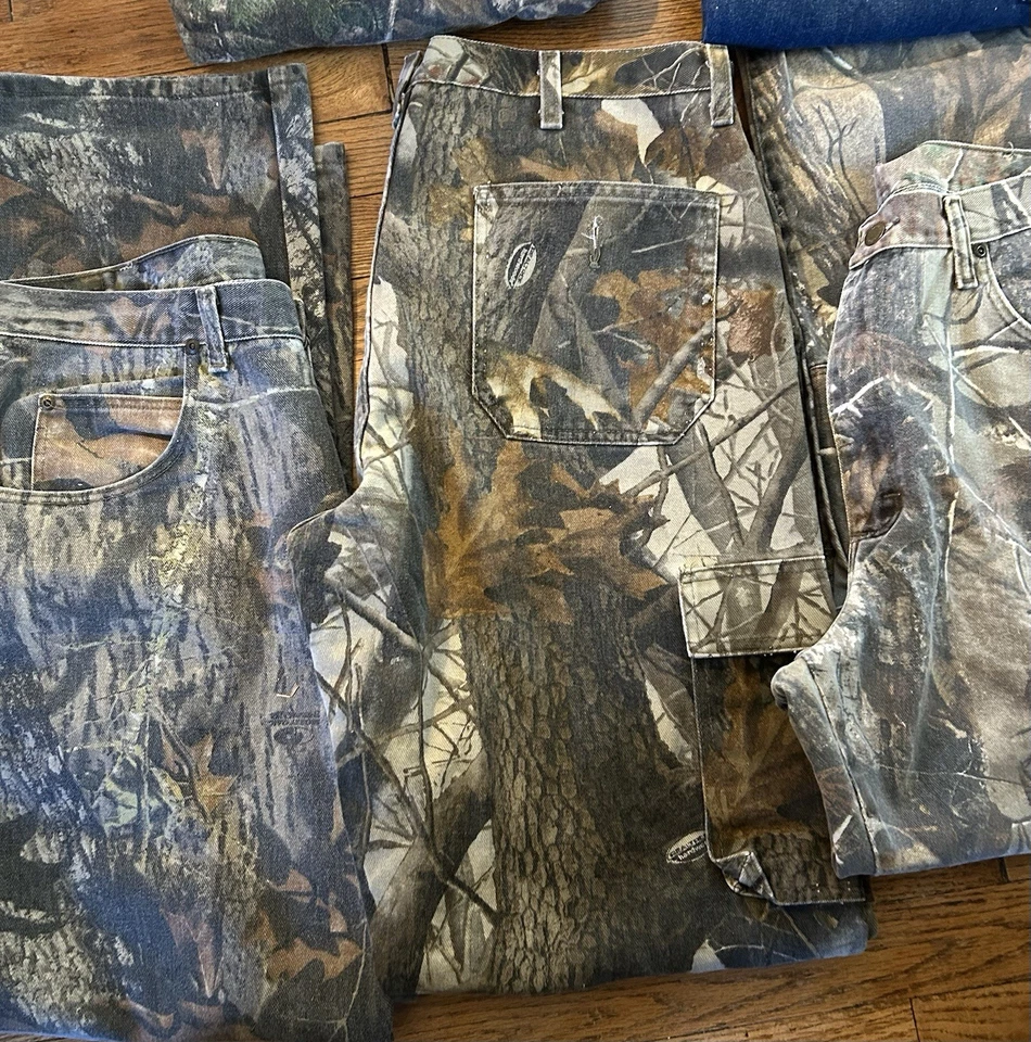 Lot of 5 Wrangler Camo Jeans Mens 36x32 (see description )Realtree Camo Pants - Image 3 of 4