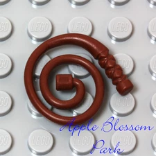 NEW Lego Minifig Reddish BROWN COILED WHIP Indiana Jones Minifigure Weapon Tool