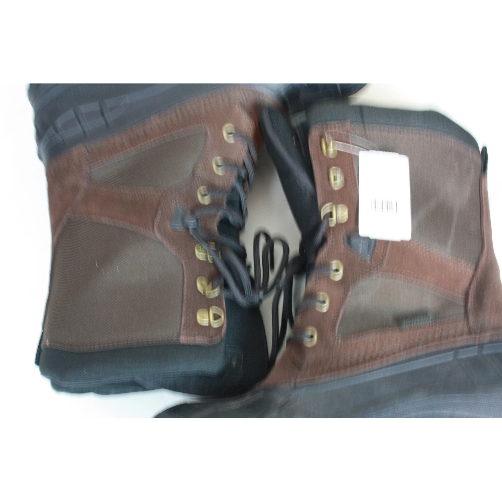 Kamik Mens Waterproof Winter Boots Brown Black Suede Rubber Duck Boots Size 10