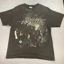 Vintage 2008 Slipknot All Hope is Gone Nu Metal Y2K Band Tee Black Sz L