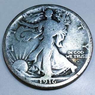 1916 S Walking Liberty Half Dollar Beautiful Coin Rare Date