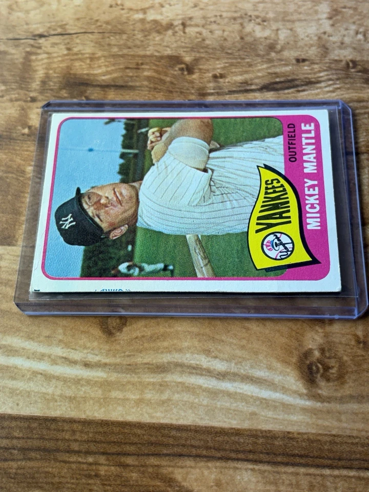 1965 Topps Mickey Mantle #350 Yankee Legend- See Pics For Condition! + Extras - Image 3 of 4