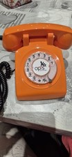 Vintage Retro - Style  OPIS 60's Telephone Landline Orange