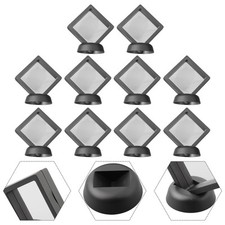 Bo?te de pr??sentation bague pi??ce de monnaie transparente vitrine ?? bijoux b