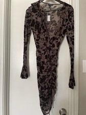 New Pretty Little Thing Floral Long Sleeve Dress