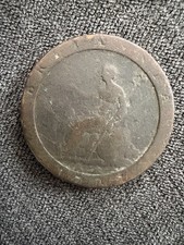 1797 George III Cartwheel Copper Twopence Coin 2d Great Britain Soho Mint Large