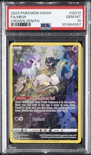 2023 POKEMON SWORD & SHIELD CROWN ZENITH #GG10 FULL ART/MEW PSA 10