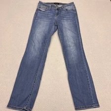 Judy Blue Jeans Womens 9/29 Denim Straight Fit Stretch Casual
