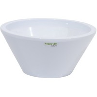 Keramik Schale Capri Weiß Ø 22 Cm H 10,5 Cm Happy-Nature Sukkulente Kakteen