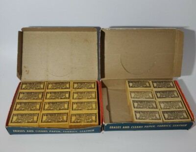 Vintage Lot of 20 A-W-Faber-Castell ARTGUM Brand Erasers with Original Boxes 