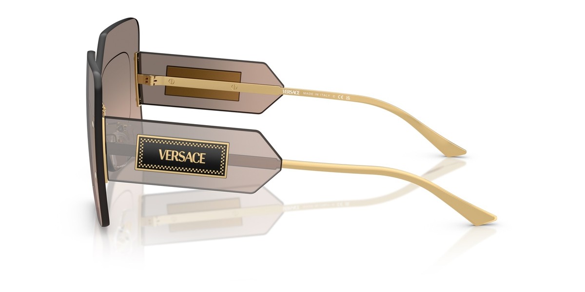 VERSACE シルトフレムサンクラス VE2277 10026I Versace™ Damier VE2277 Square Sunglasses | EyeOns.com