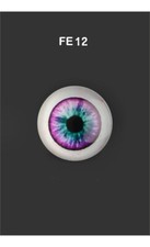  Dollmore 00AK BJD Eyes 12mm - Omga Flat Round Glass Eyes FE12 