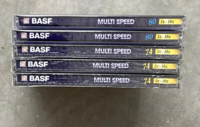 5x EMTEC CD-R Multi Speed 74 650 MB + 80 700 MB - Neu & Verschweißt