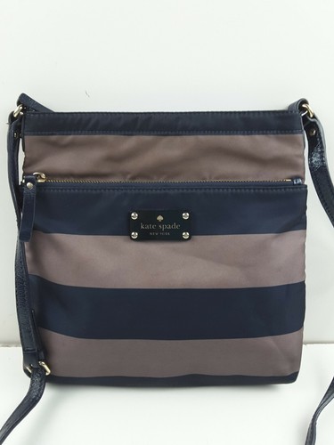 striped crossbody purse
