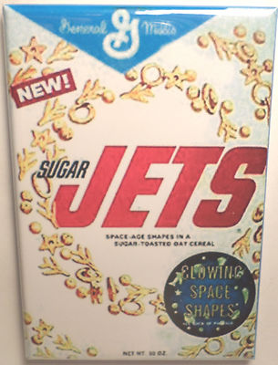 Sugar Jets Vintage Cereal Box 2" x 3" MAGNET Refrigerator Locker ...
