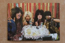 Motley Crue Shout At The Devil 1984 Christmas Card w/ Cocaine Sixx Mars Lee Neil