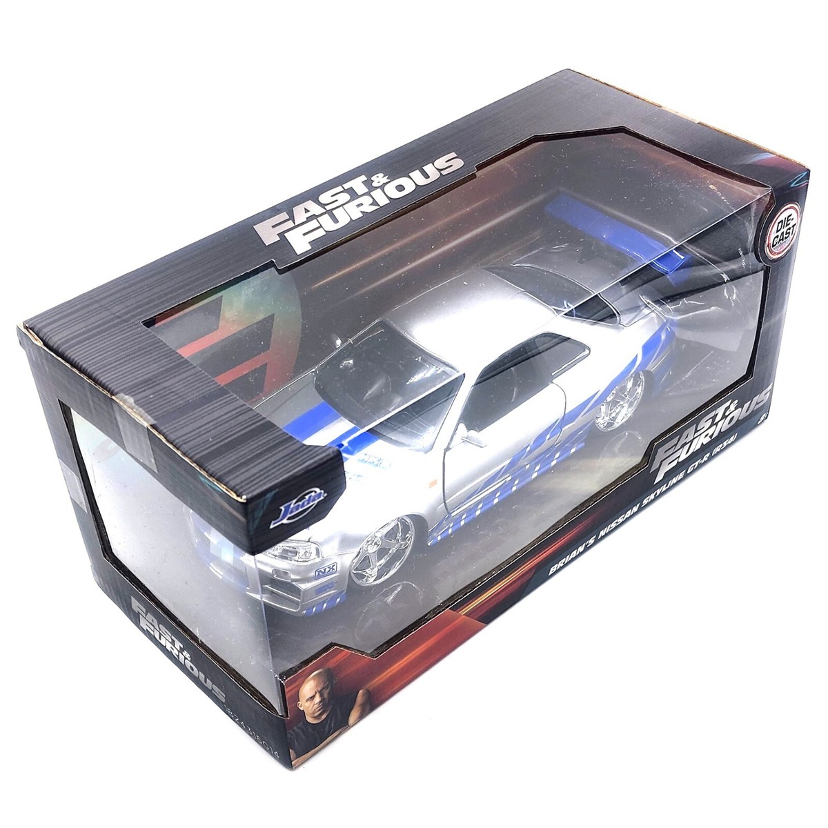 Fast & Furious Brians '02 Nissan Skyline GT-R34 Kids Model Diecast