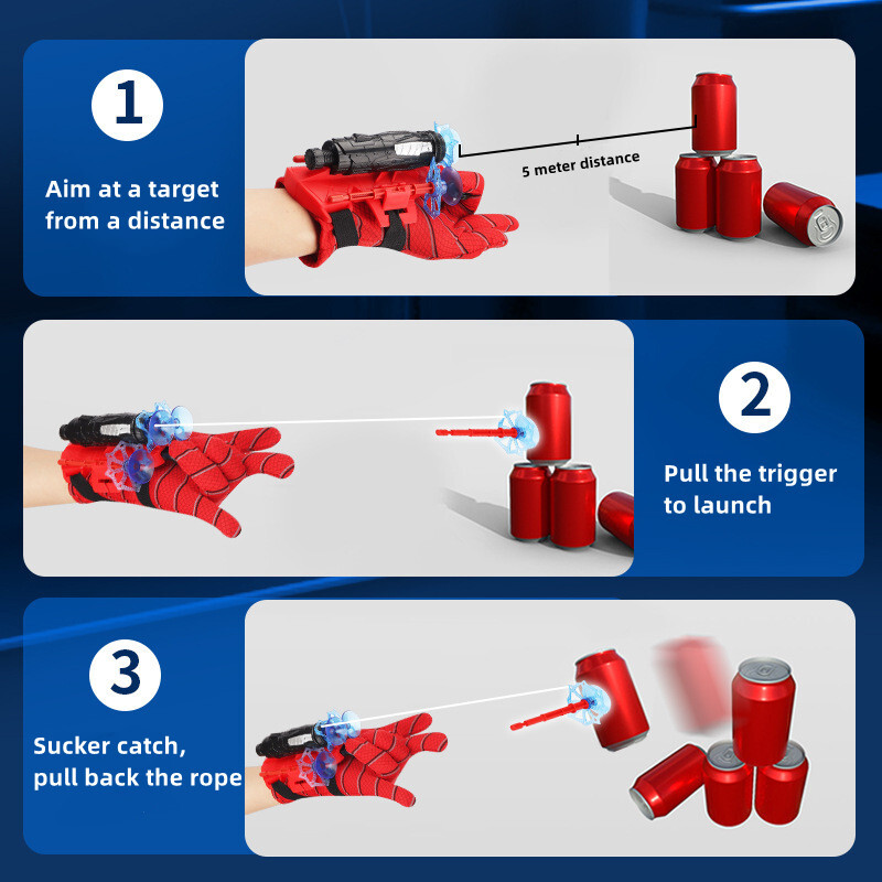 Spider-Man Web Dart Blaster – Nerf-artiger Blaster Mit Pfeilen, Für Kinder Ab 5 Jahren