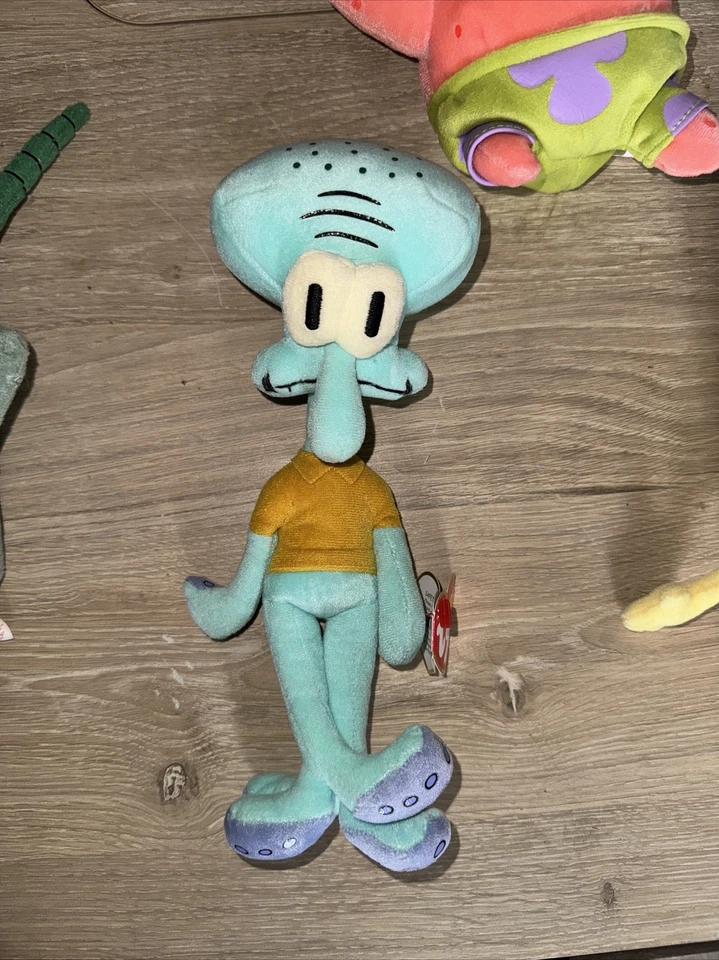 Bob Esponja Ty Gorro Bebé JUEGO COMPLETO Patrick, Calamardo, Plancton, Sr. Cangrejos, Gary Foto 4 de 4