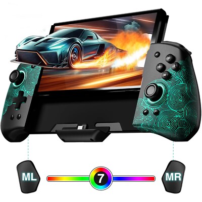 FUNLAB Luminous Switch Handheld Controller Compatible with Nintendo Switch/OLED